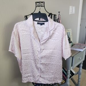 BCBGMaxAzria Blush Leopard Pajama Set